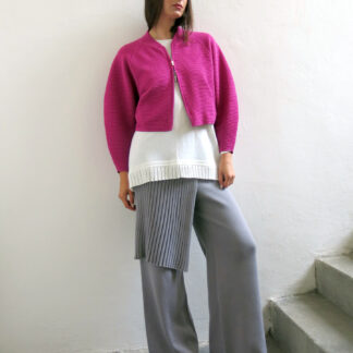 HANY- pletené kalhoty s plisé