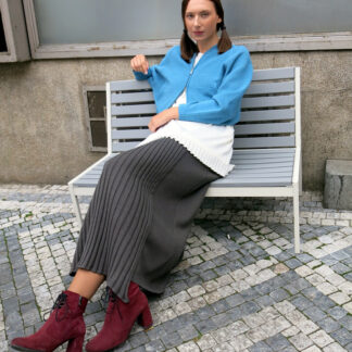 LÍDA-pletená sukně s plisé