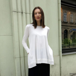 VANY - svetr s kapsami a s plisé